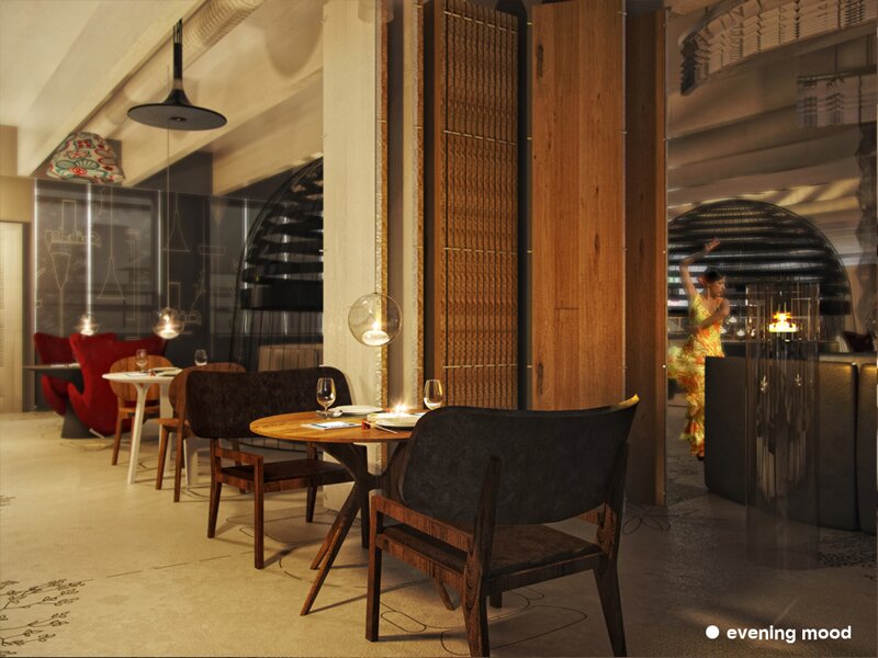 chamelion restaurant interior project zaarchitects